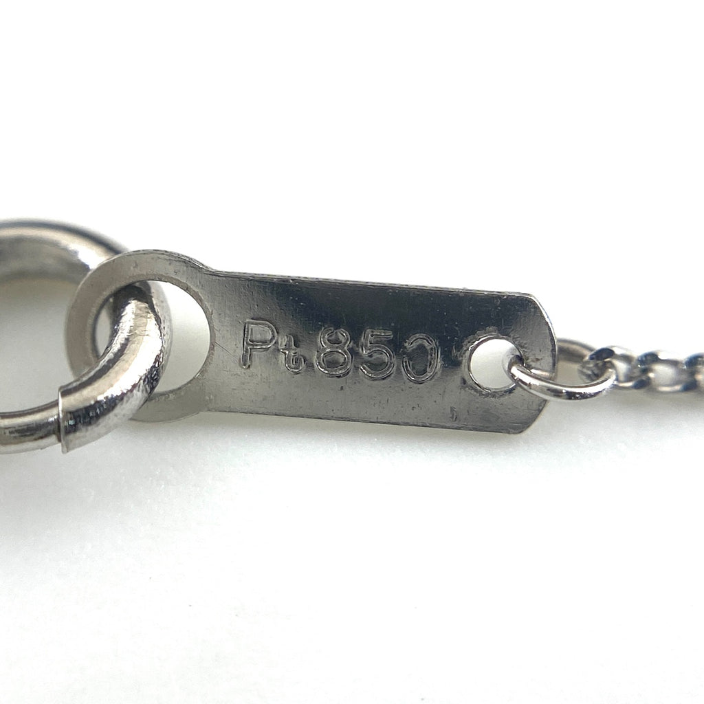 ルビー デザインネックレス プラチナ ペンダント メレダイヤ ネックレス Pt900 Pt850 ダイヤモンド レディース 【中古】nbjwl
