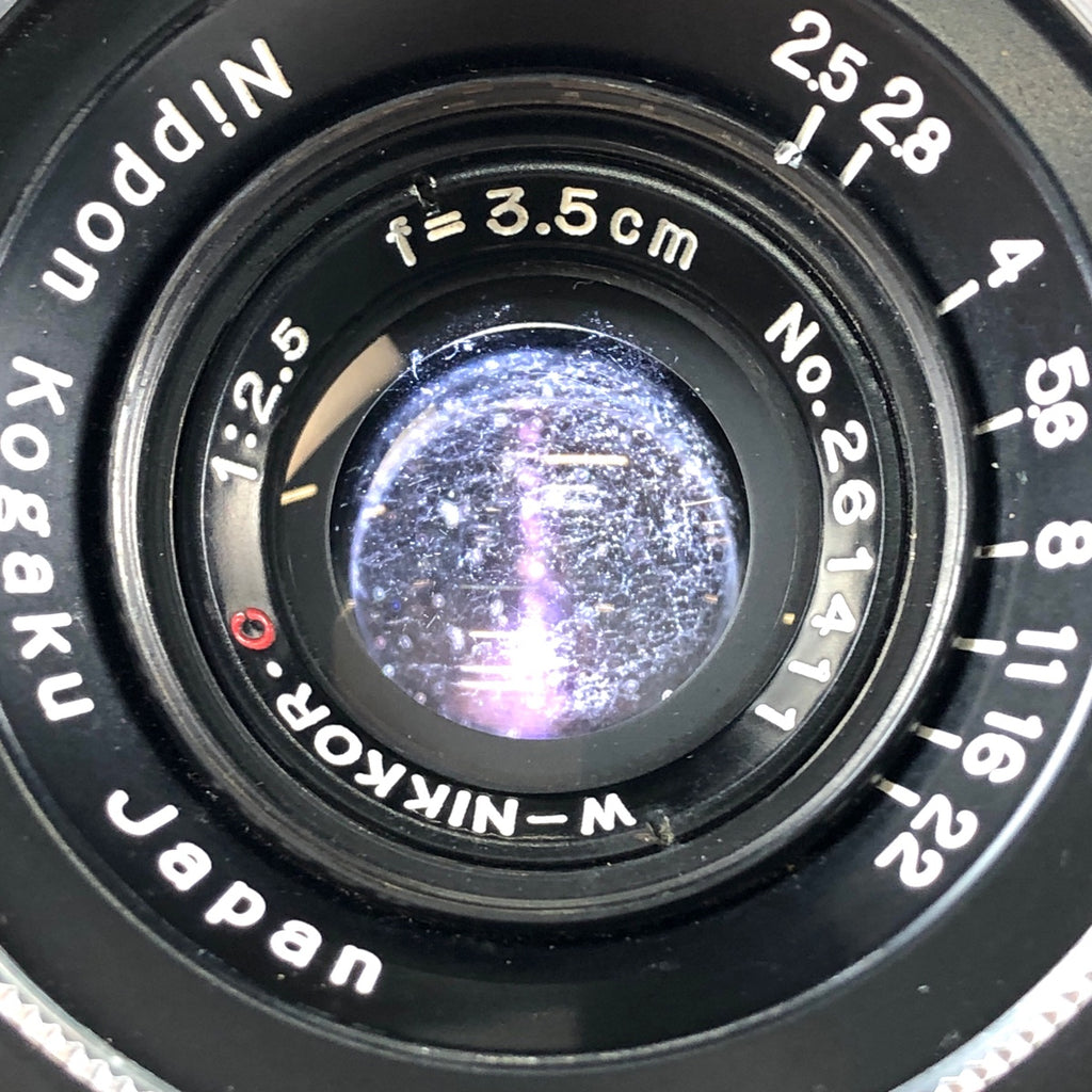 ニコン Nikon W-NIKKOR.C 35mm F2.5 3.5cm ブラック Sマウント レンジファインダーカメラ用レンズ 【中古】