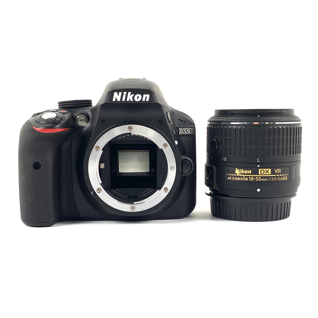 ニコン Nikon D3300 18-55 VR II レンズキット ブラック デジタル 一眼レフカメラ 【中古】