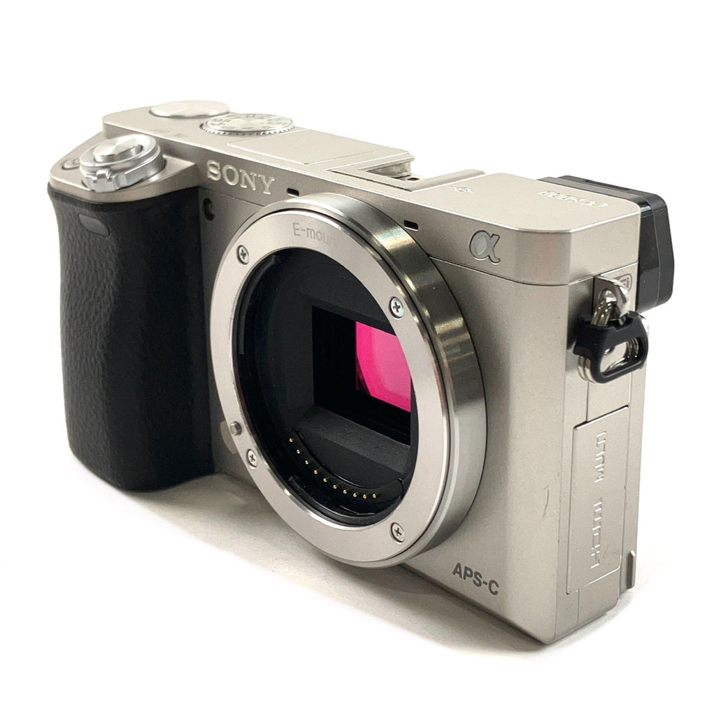 ソニー SONY α6000 ボディ ILCE-6000 S シルバー デジタル ミラーレス 一眼カメラ 【中古】