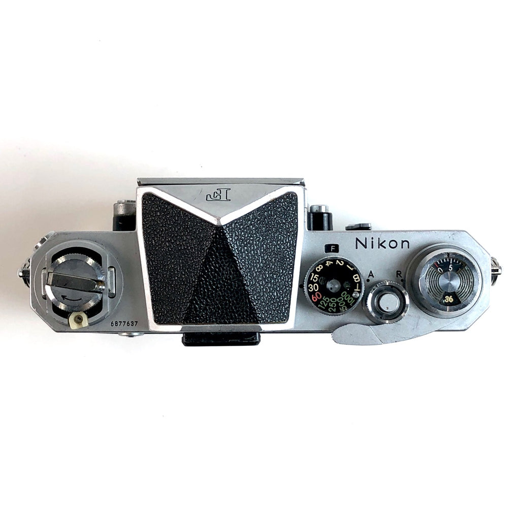 ニコン Nikon F アイレベル シルバー ボディ フィルム マニュアルフォーカス 一眼レフカメラ 【中古】