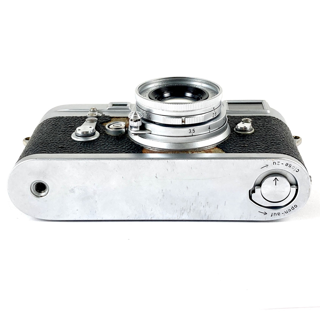 ライカ LEICA M3 シルバー + ELMAR 50mm F2.8 エルマー 5cm Mマウント［ジャンク品］ フィルム レンジファインダーカメラ 【中古】