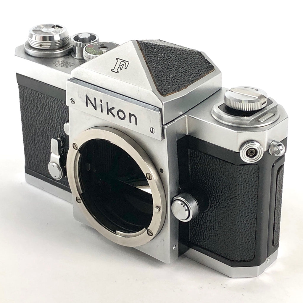 ニコン Nikon F アイレベル シルバー ボディ フィルム マニュアルフォーカス 一眼レフカメラ 【中古】