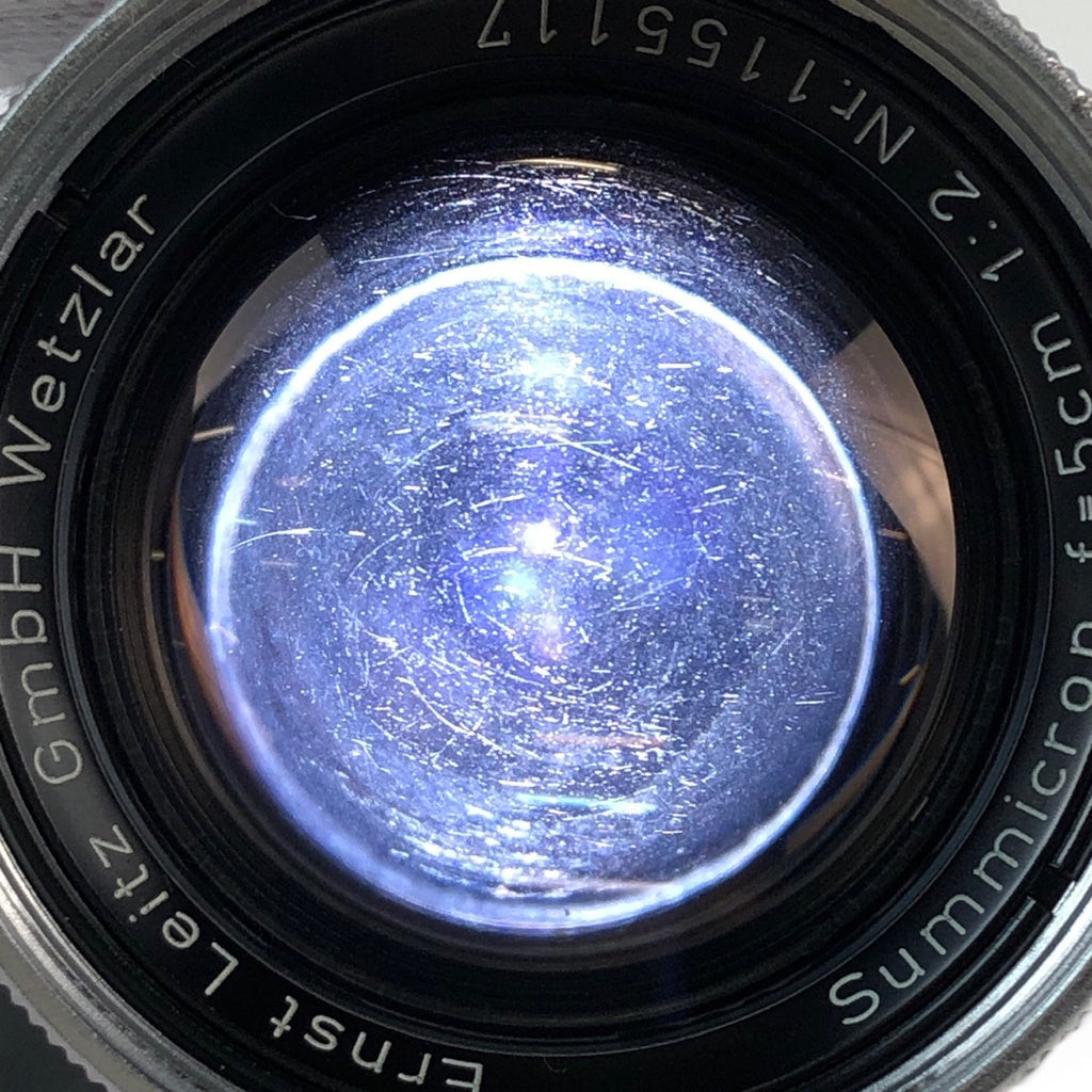 ライカ LEICA SUMMICRON 50mm F2 ズミクロン 沈胴 Lマウント L39 レンジファインダーカメラ用レンズ 【中古】