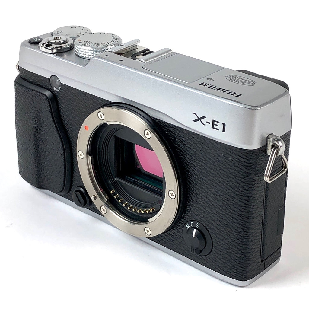 富士フイルム FUJIFILM X-E1 シルバー ボディ デジタル ミラーレス 一眼カメラ 【中古】