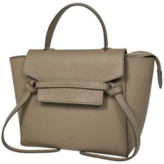 セリーヌ マイクロ ベルトバッグ 2WAY ショルダーバッグ ハンドバッグ レザー ベージュ レディース 【中古】brbag