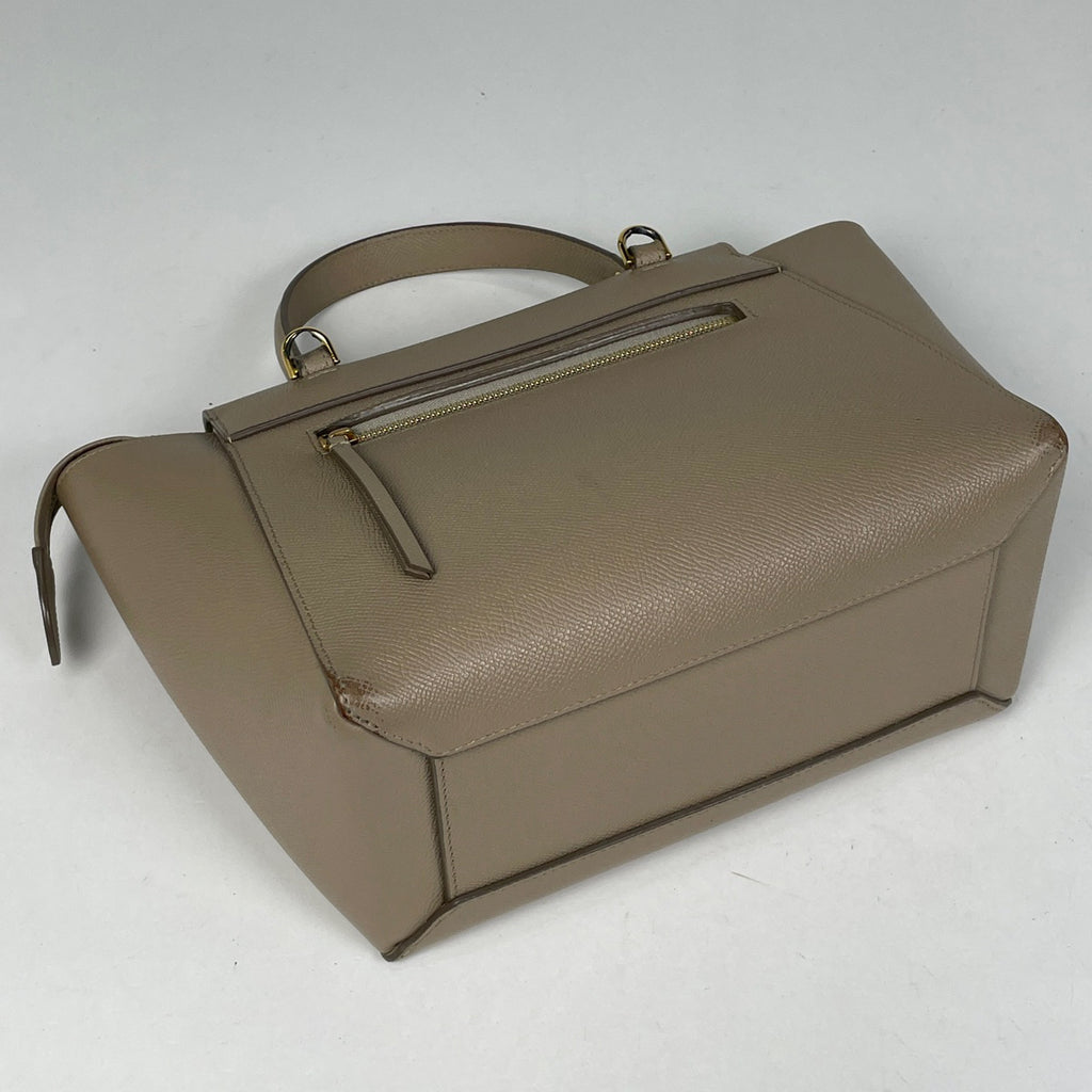 セリーヌ マイクロ ベルトバッグ 2WAY ショルダーバッグ ハンドバッグ レザー ベージュ レディース 【中古】brbag
