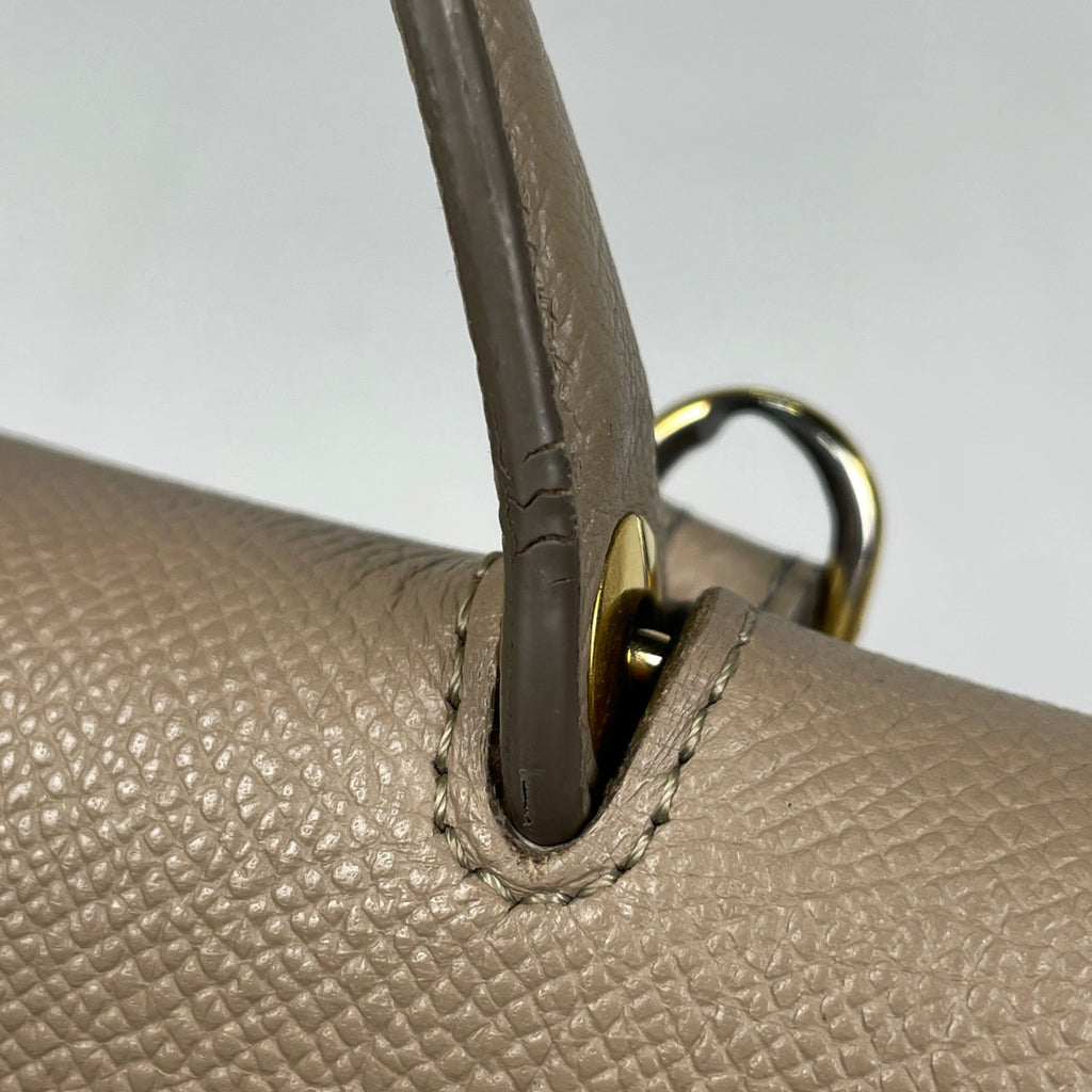 セリーヌ マイクロ ベルトバッグ 2WAY ショルダーバッグ ハンドバッグ レザー ベージュ レディース 【中古】brbag