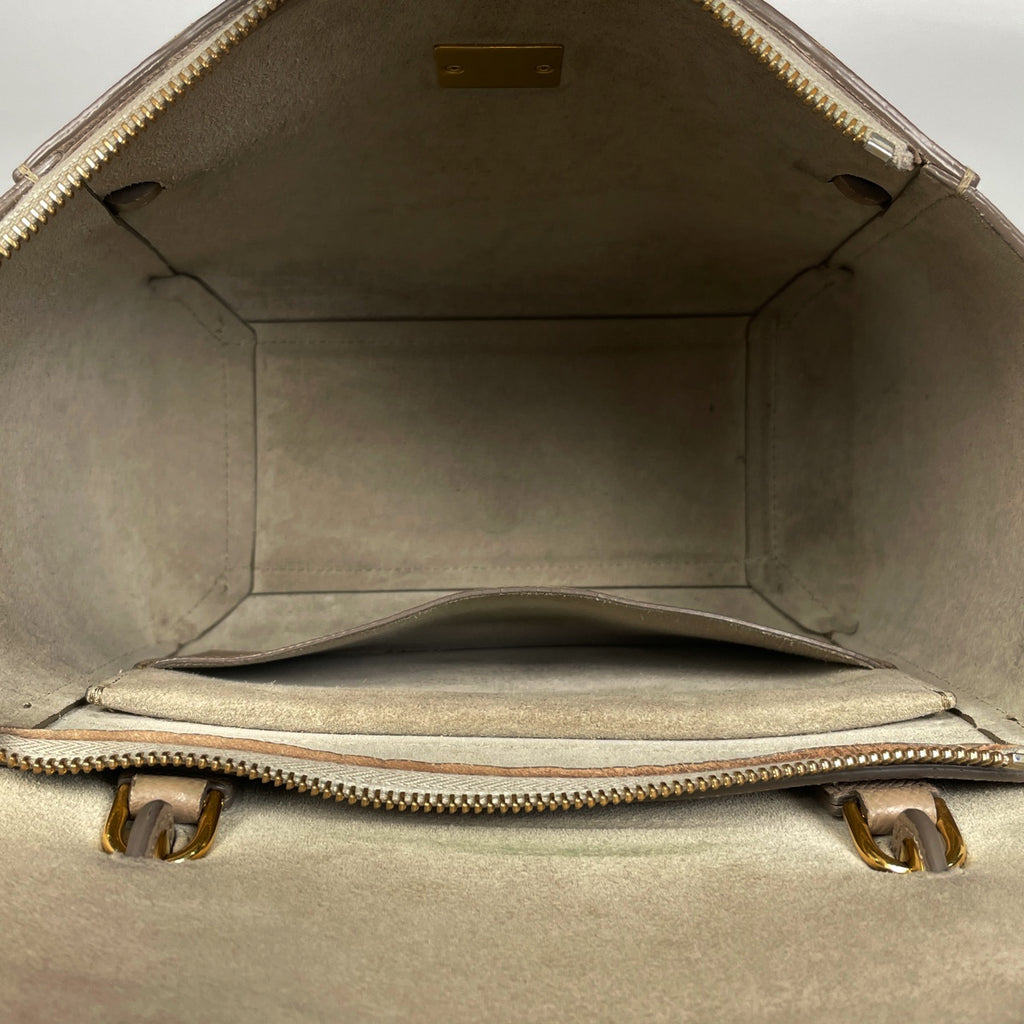 セリーヌ マイクロ ベルトバッグ 2WAY ショルダーバッグ ハンドバッグ レザー ベージュ レディース 【中古】brbag