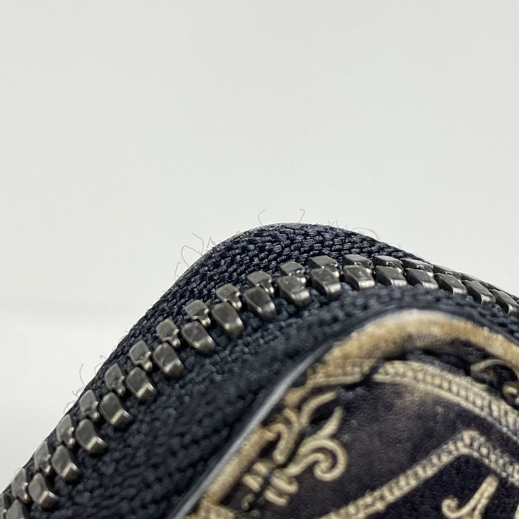 ベルルッティ タリ スクリット ラウンドファスナー ウォレット カリグラフィ 長財布 長財布 レザー ブラウン メンズ 【中古】brbag