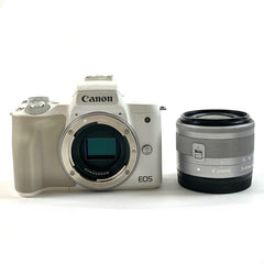 キヤノン Canon EOS M50 + EF-M 15-45mm F3.5-6.3 IS STM シルバー デジタル ミラーレス 一眼カメラ 【中古】