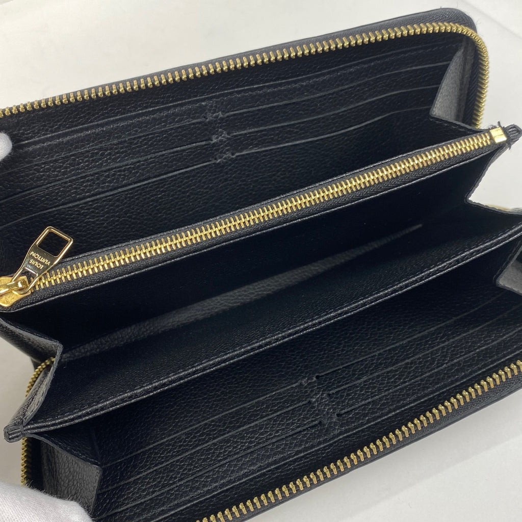 ルイ・ヴィトン ジッピーウォレット ラウンドファスナー 長財布 モノグラムアンプラント ノワール(ブラック) M61864 レディース 【中古】 brbag
