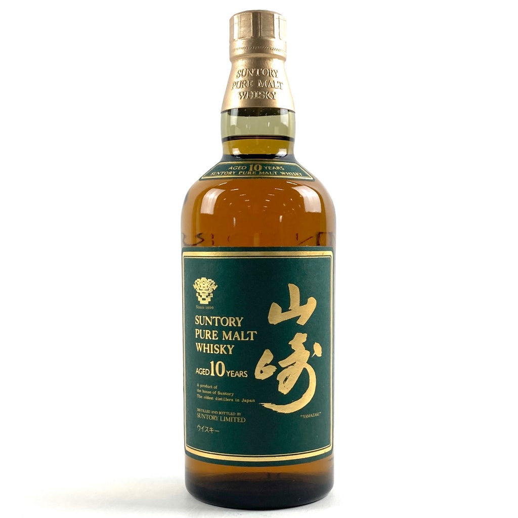 【東京都内限定お届け】 サントリー SUNTORY 山崎 10年 ピュアモルト グリーンラベル 750ml 国産ウイスキー 【古酒】