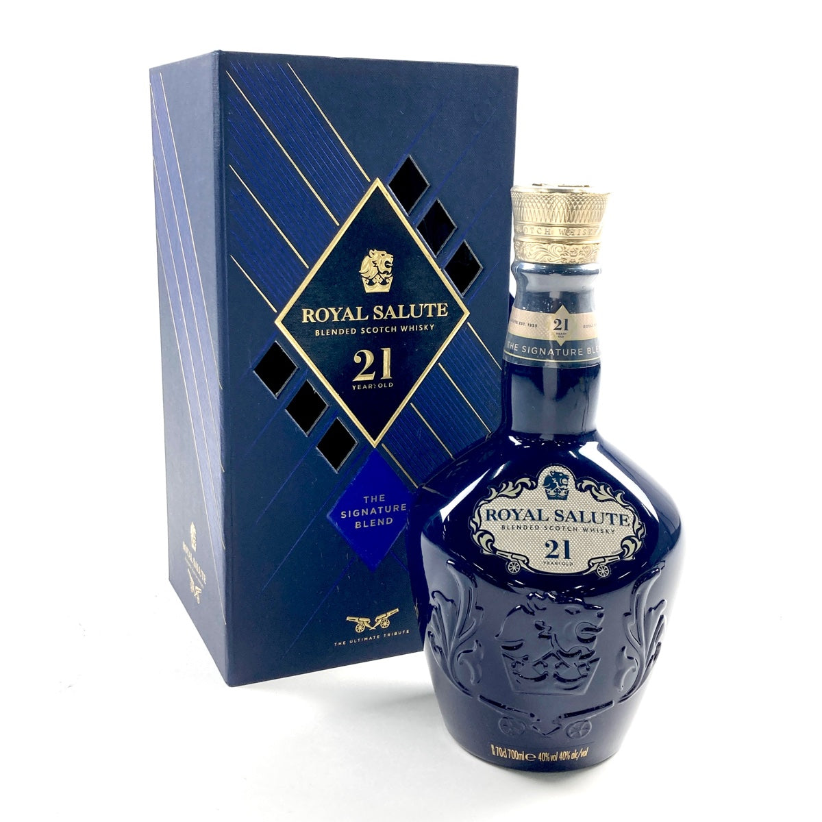 バイセル公式】シーバスブラザーズ CHIVAS BROTHERS ロイヤルサルート 21年 シグネチャーブレンド 青陶器 700ml  スコッチウイスキー ブレンデッド 【古酒】 - バイセルブランシェ