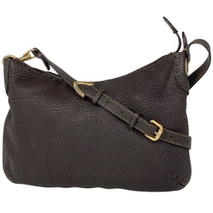 フェンディ セレリア ショルダーバッグ ロゴ 斜め掛け ショルダーバッグ レザー ブラウン 8BT146 レディース 【中古】 brbag