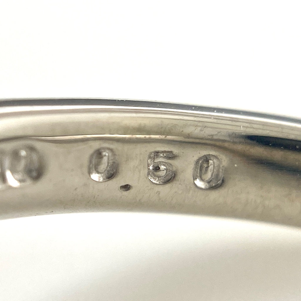 トリロジー メレダイヤ デザインリング プラチナ 指輪 リング 11号 Pt900 ダイヤモンド レディース 【中古】brjwl
