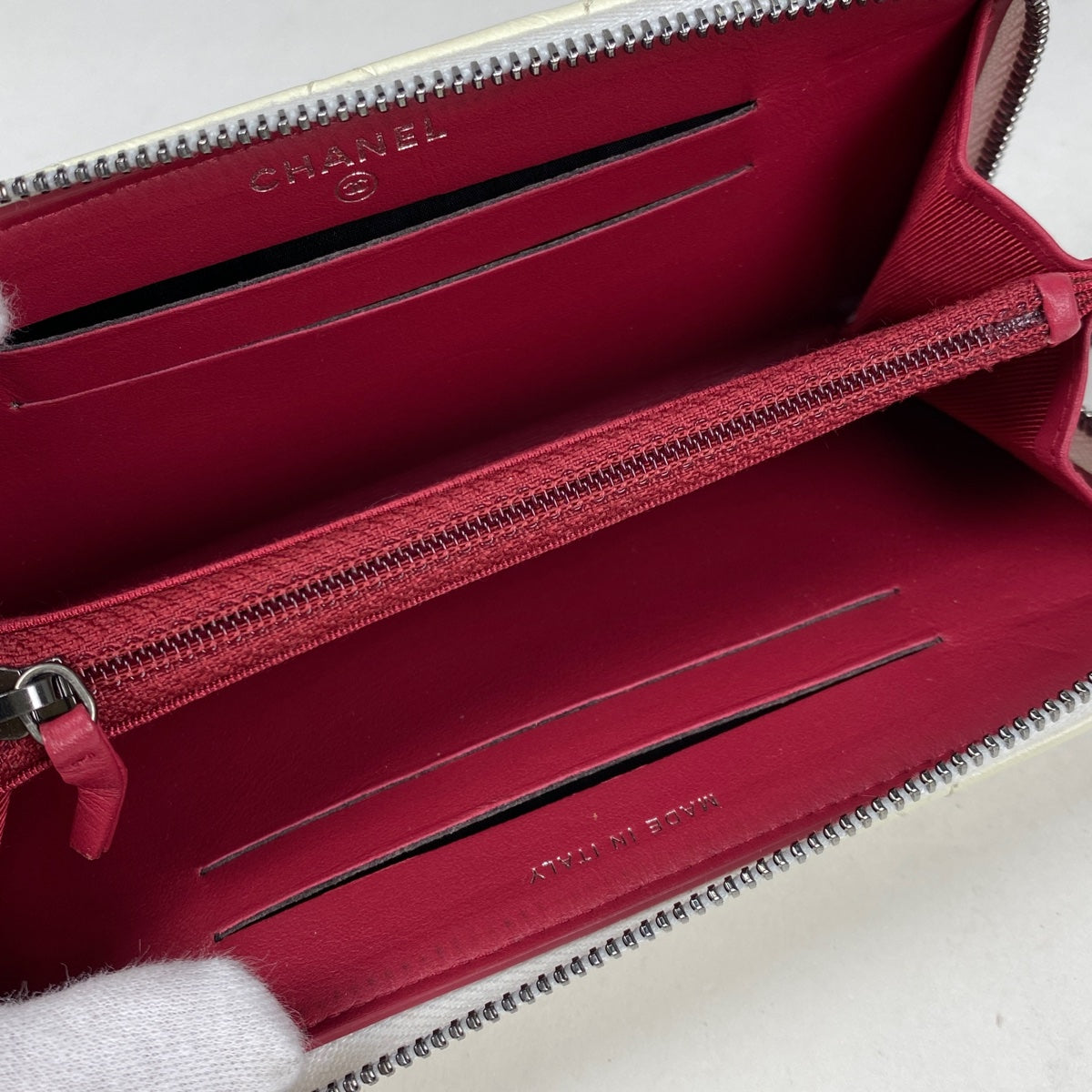シャネル バイカラー マトラッセ ココマーク レザー 長財布 バイセル公式】シャネル ココマーク ラウンドファスナー 長財布
