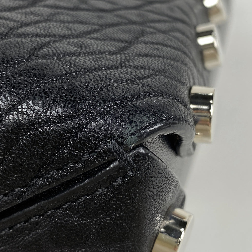 ジミーチュウ ロゴ ショルダーバッグ 斜め掛け スタッズ ショルダーバッグ レザー ブラック レディース 【中古】 brbag