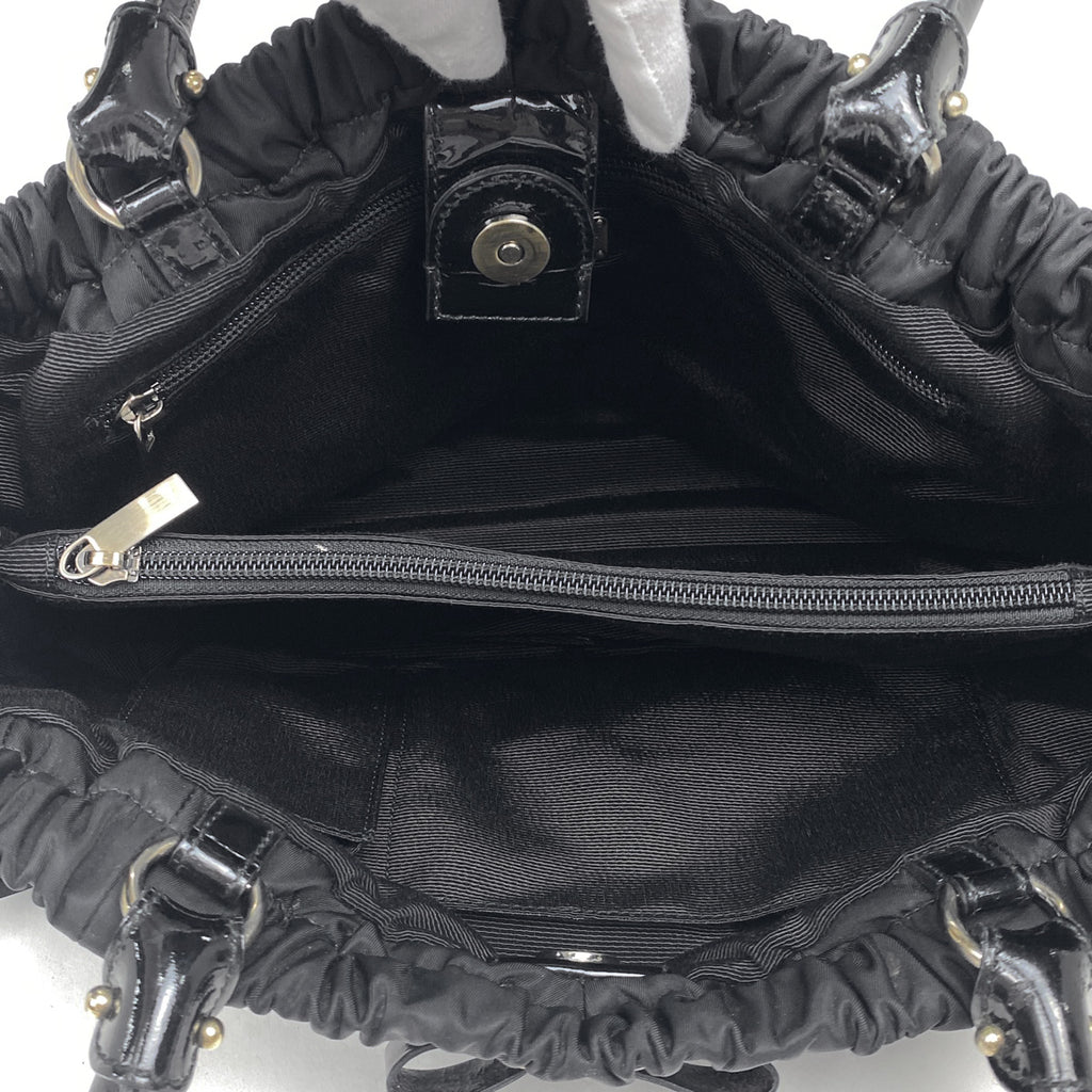 サルヴァトーレフェラガモ ヴァラリボン ハンドバッグ ナイロン ブラック C784 レディース 【中古】 brbag