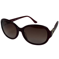 サルヴァトーレフェラガモ ガンチーニ グラデーション サングラス ラインストーン アイウェア サングラス プラスチック ボルドー SF703SR レディース 【中古】 brbag