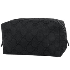 グッチ GG柄 ポーチ 小物入れ メイク コスメ 化粧ポーチ GGキャンバス ブラック 29595 レディース 【中古】 brbag