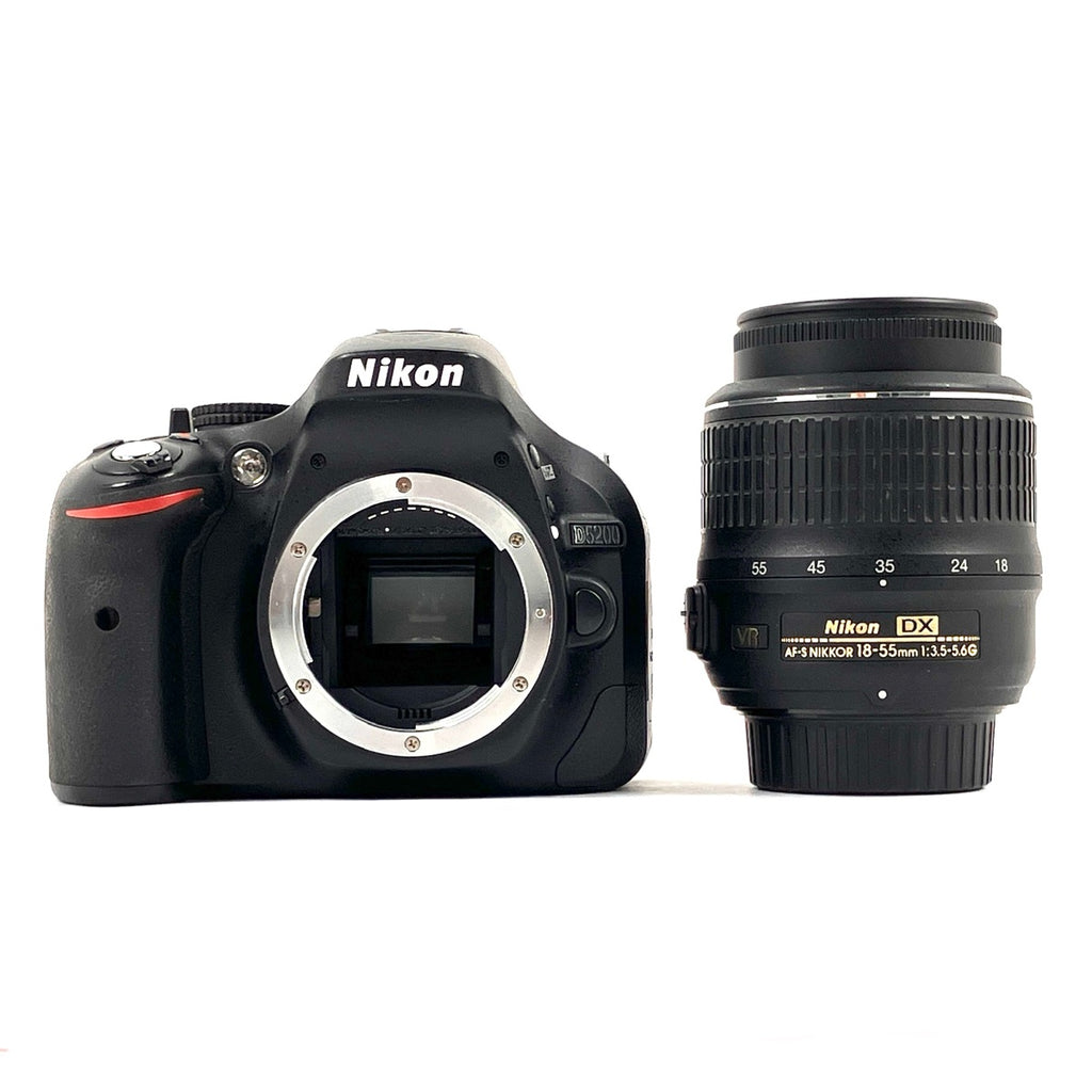 ニコン Nikon D5200 18-55 VR レンズキット ブラック デジタル 一眼レフカメラ 【中古】