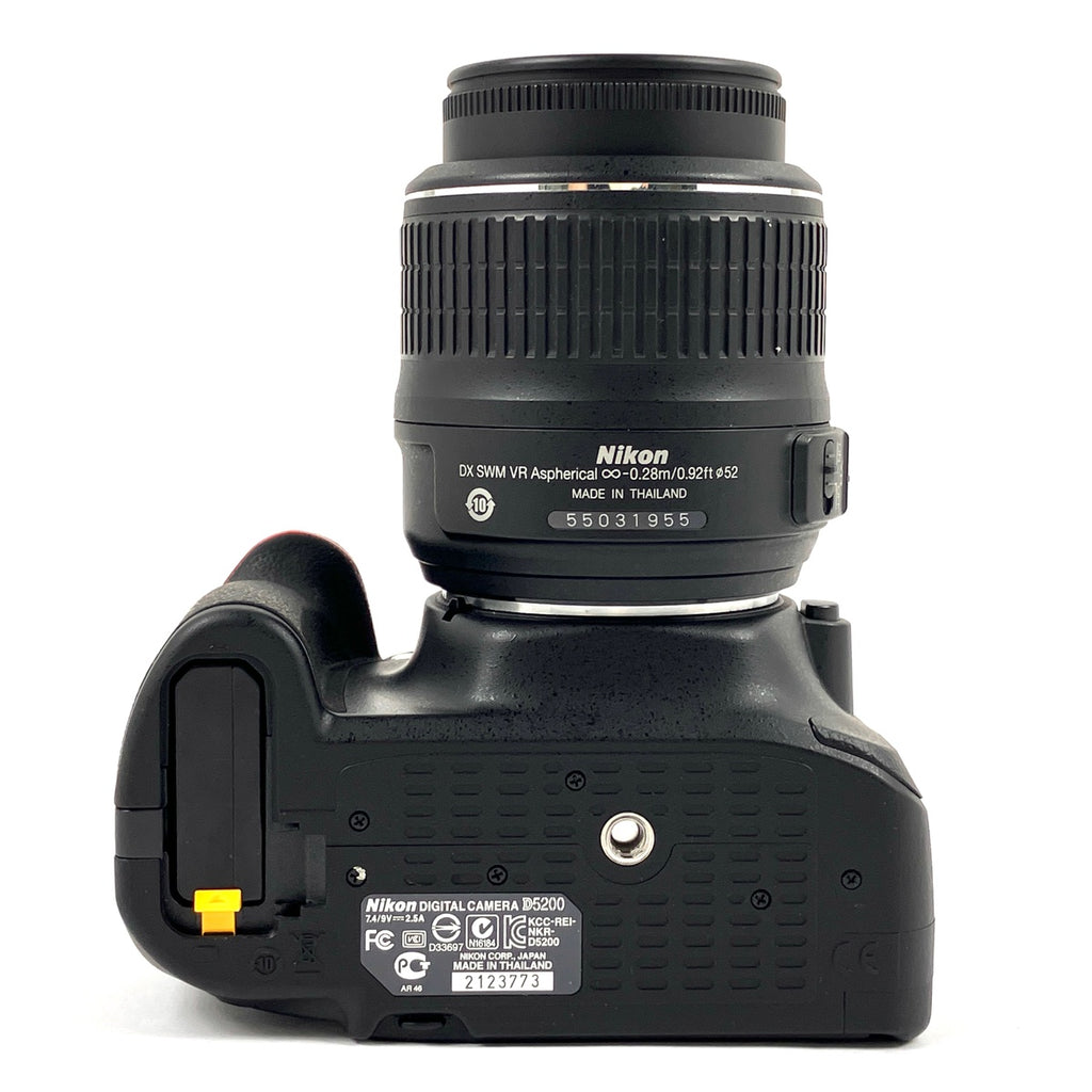 ニコン Nikon D5200 18-55 VR レンズキット ブラック デジタル 一眼レフカメラ 【中古】