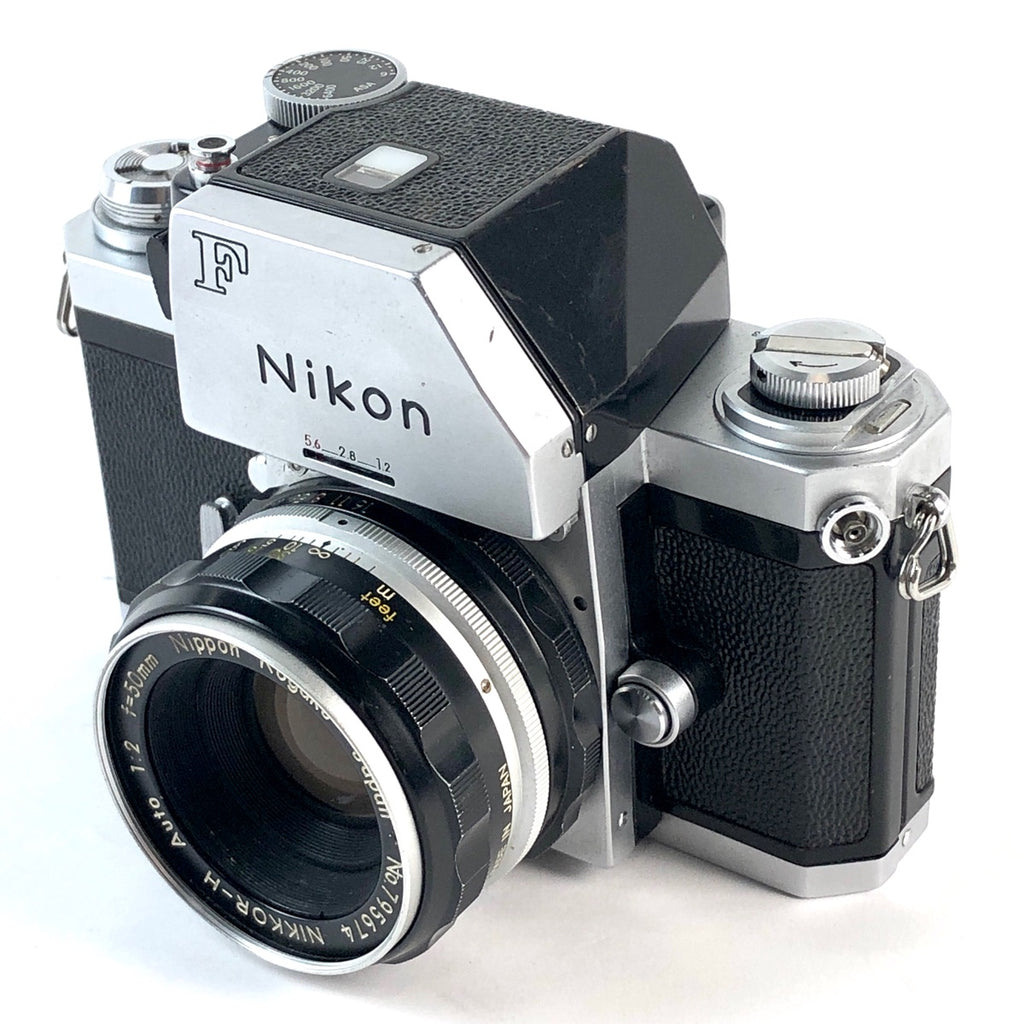 ニコン Nikon F フォトミック シルバー + NIKKOR-H Auto 50mm F2 フィルム マニュアルフォーカス 一眼レフカメラ 【中古】