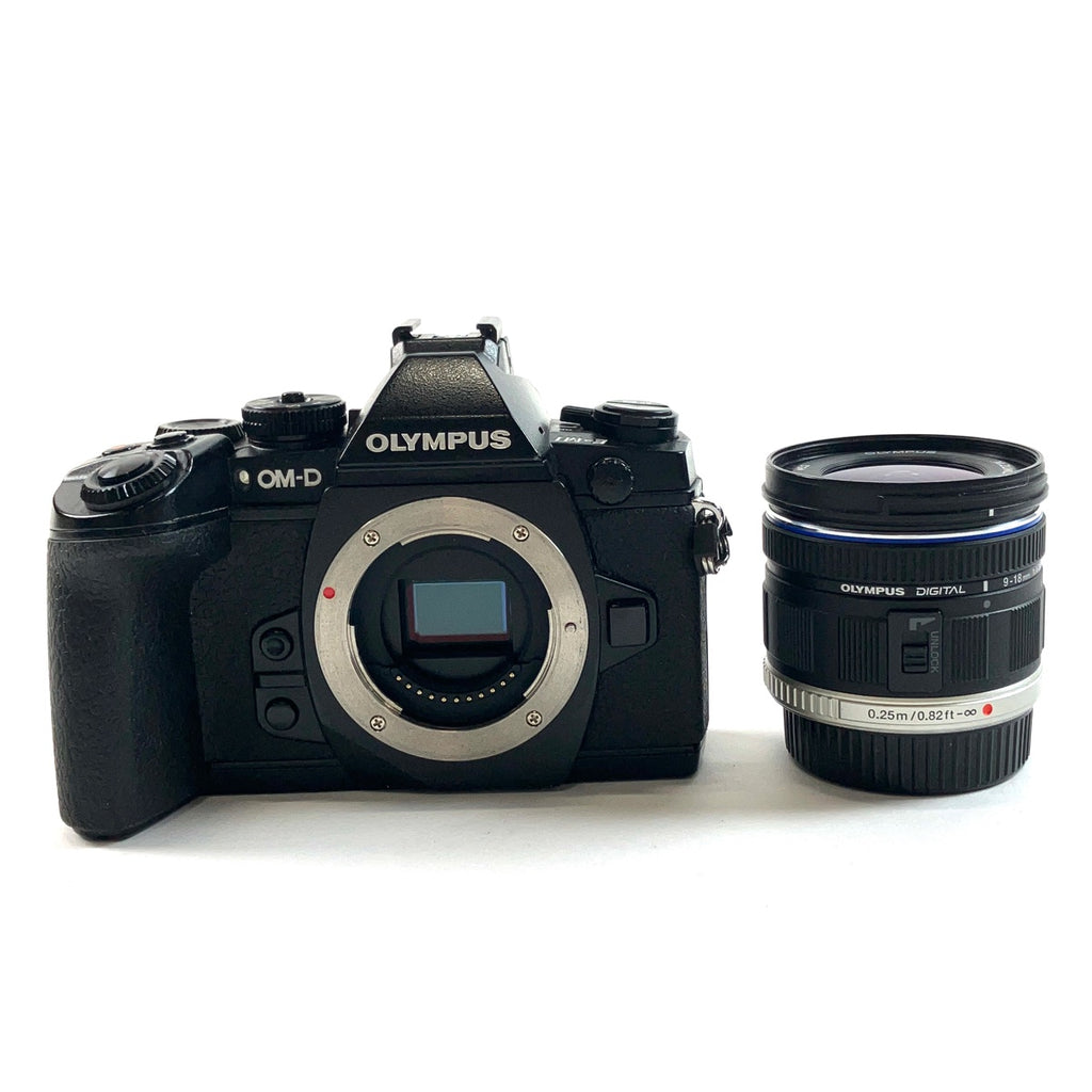 オリンパス OLYMPUS OM-D E-M1＋M.ZUIKO DIGITAL ED 9-18mm F4.0-5.6［ジャンク品］ デジタル ミラーレス 一眼カメラ 【中古】