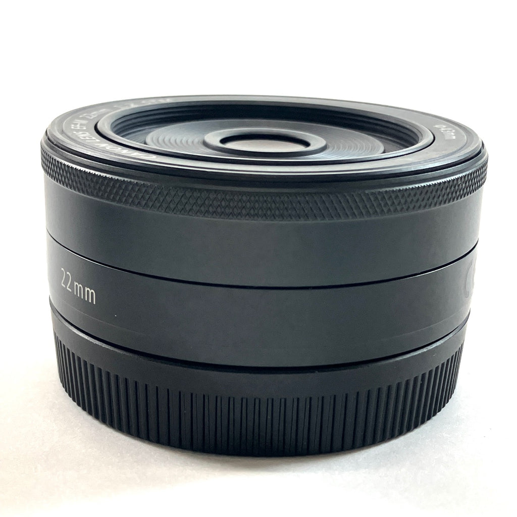 キヤノン Canon EF-M 22mm F2 STM ブラック 一眼カメラ用レンズ（オートフォーカス） 【中古】