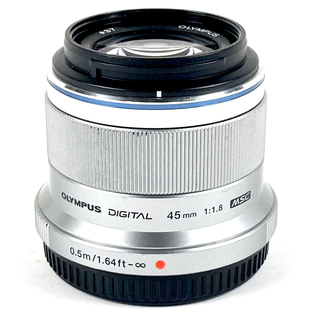 オリンパス OLYMPUS M.ZUIKO DIGITAL 45mm F1.8 シルバー 一眼カメラ用レンズ（オートフォーカス） 【中古】