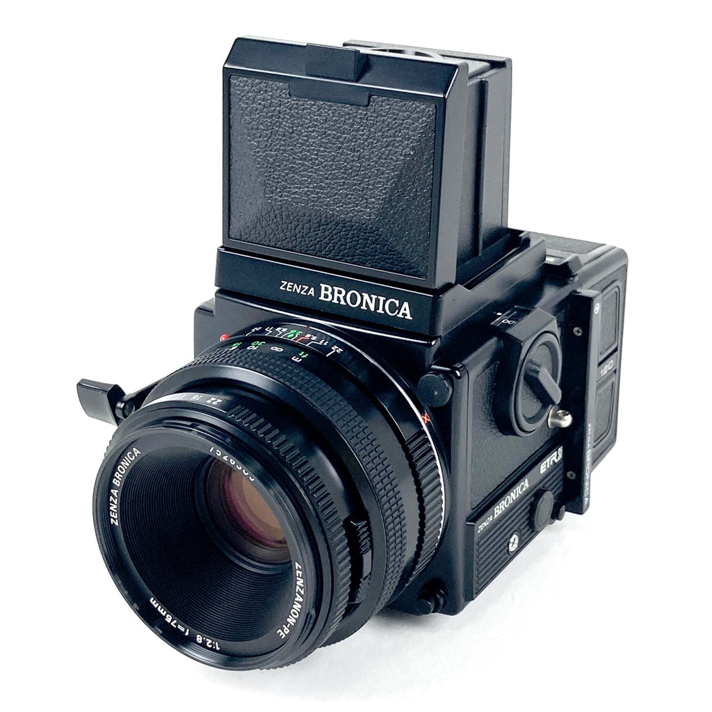 ゼンザブロニカ Zenza Bronica ETR Si + ZENZANON 75mm F2.8 中判カメラ 【中古】