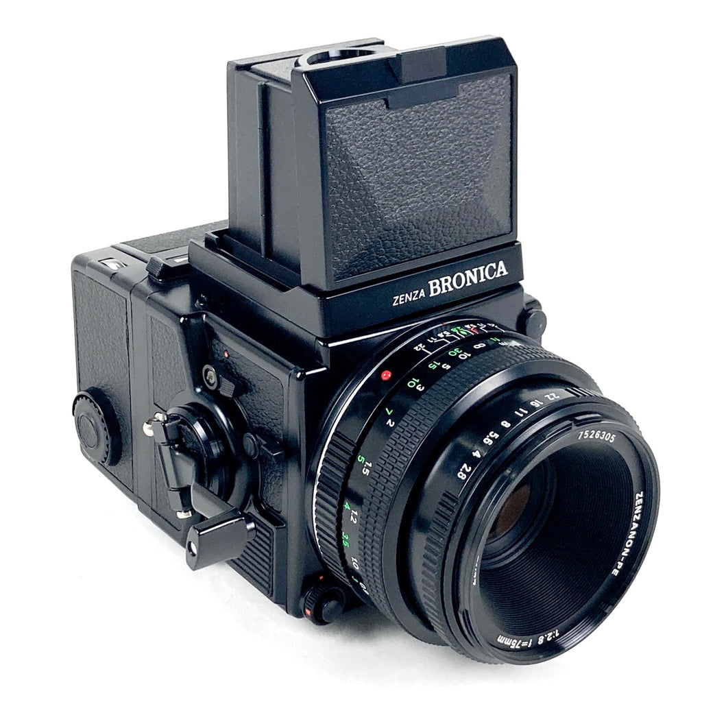 ゼンザブロニカ Zenza Bronica ETR Si + ZENZANON 75mm F2.8 中判カメラ 【中古】