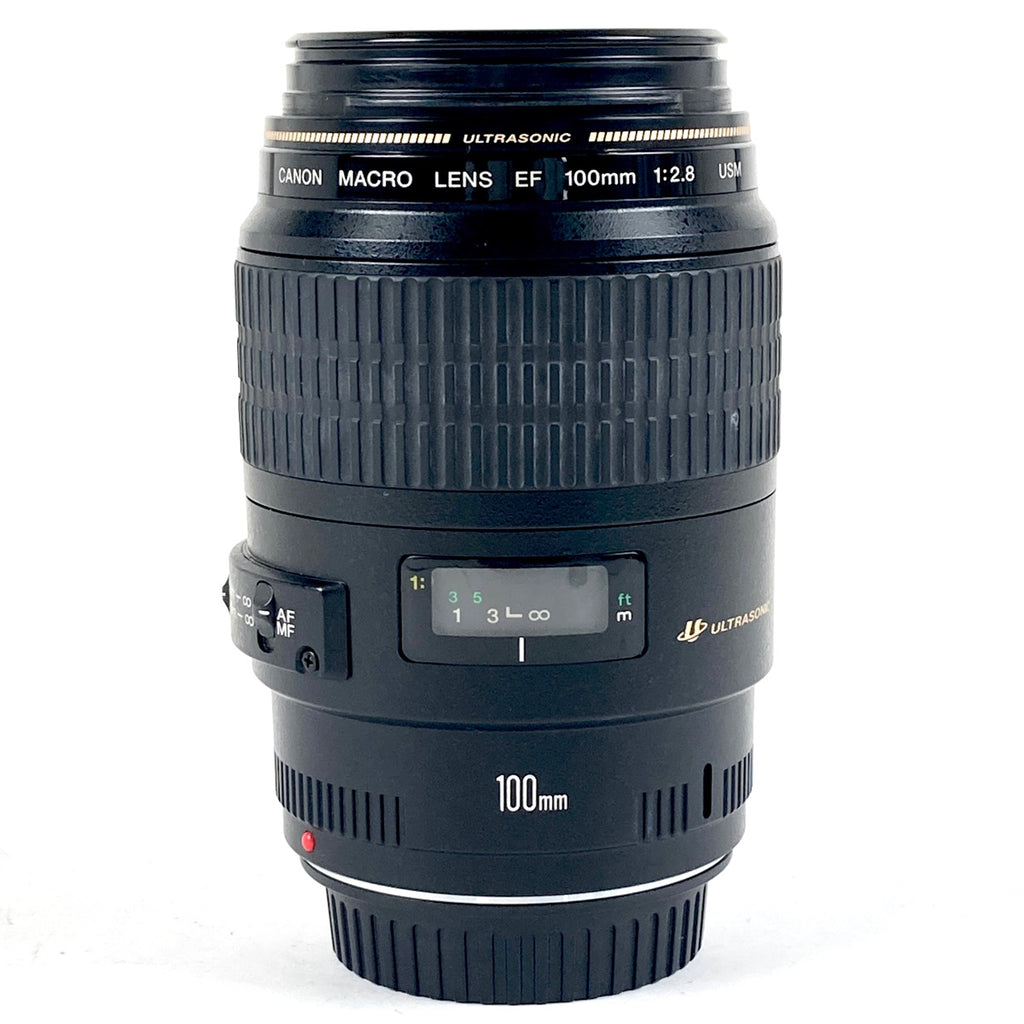 キヤノン Canon EF 100mm F2.8 MACRO USM 一眼カメラ用レンズ（オートフォーカス） 【中古】