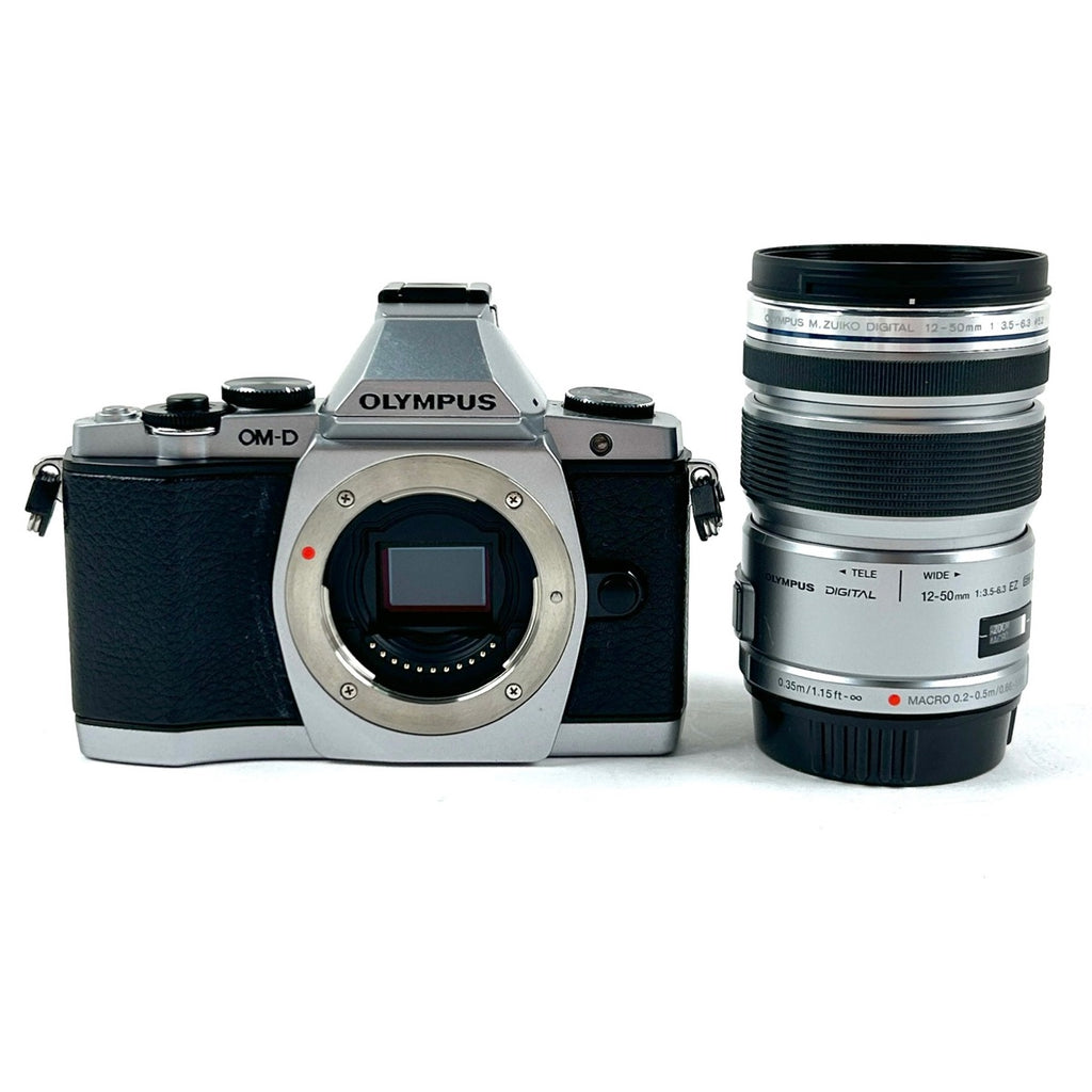 オリンパス OLYMPUS OM-D E-M5 シルバー + M.ZUIKO DIGITAL ED 12-50mm F3.5-6.3 EZ シルバー  デジタル ミラーレス 一眼カメラ 【中古】