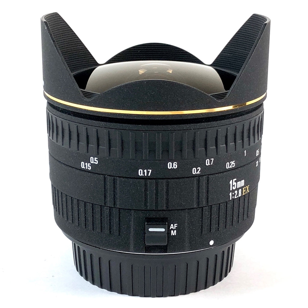 シグマ SIGMA 15mm F2.8 EX FISHEYE 一眼カメラ用レンズ（オートフォーカス） 【中古】