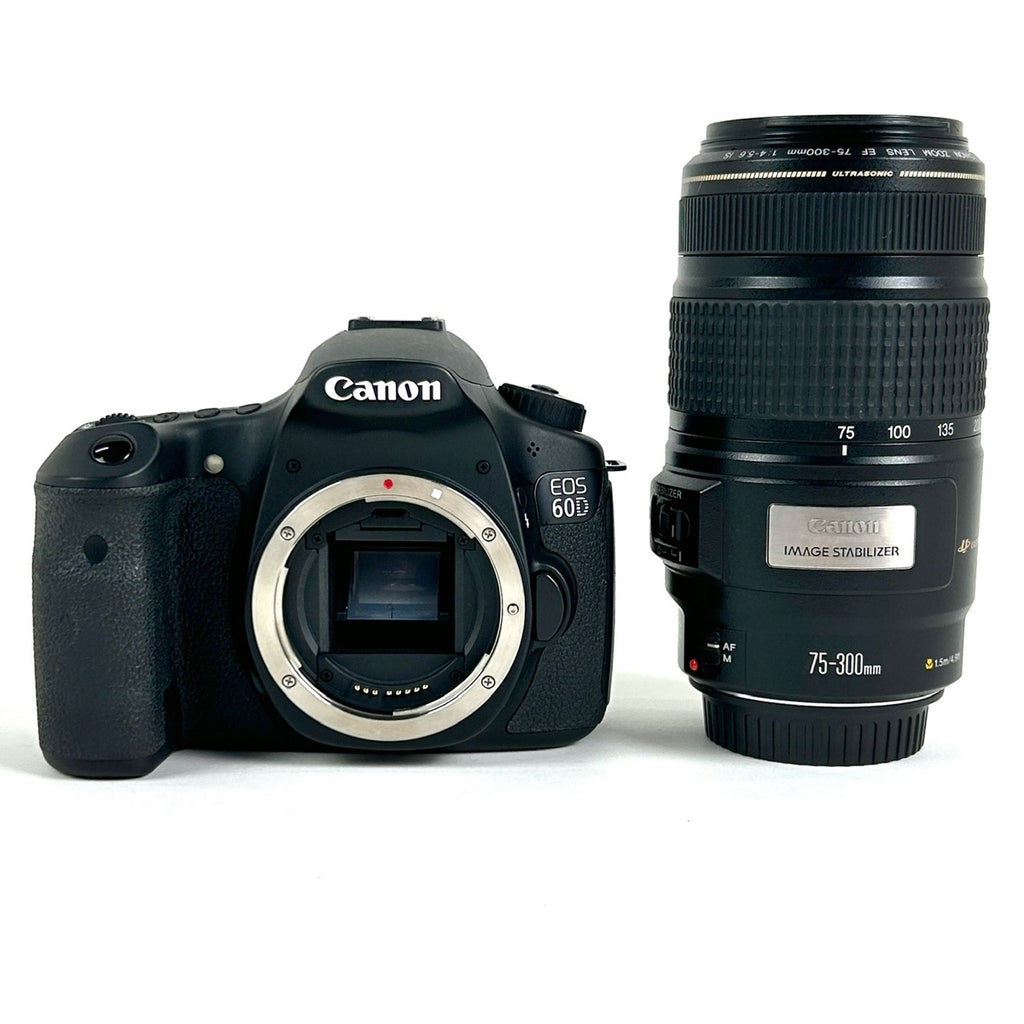 キヤノン Canon EOS 60D + EF 75-300mm F4-5.6 IS USM ［ジャンク品］ デジタル 一眼レフカメラ 【中古】