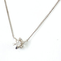 メレダイヤ デザインネックレス プラチナ ペンダント ネックレス Pt900 Pt850 ダイヤモンド レディース 【中古】nbjwl