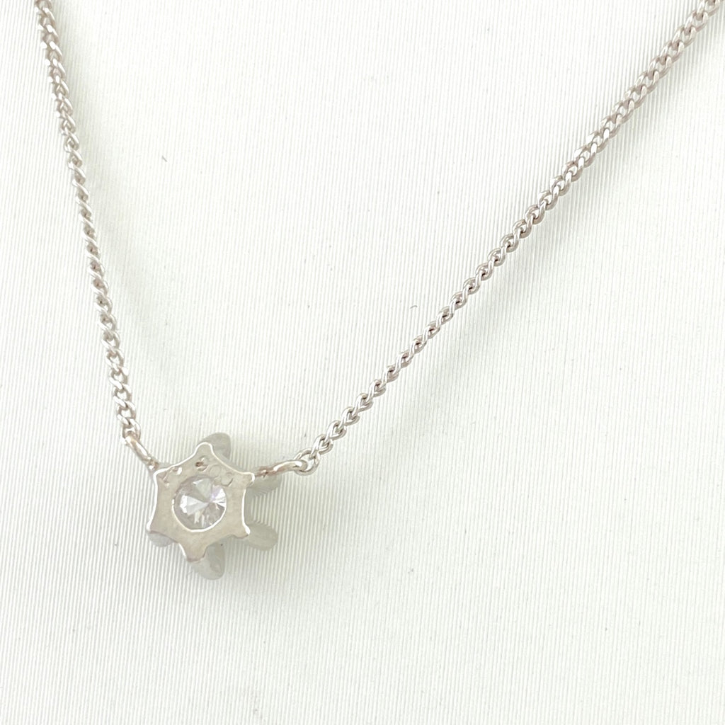 メレダイヤ デザインネックレス プラチナ ペンダント ネックレス Pt900 Pt850 ダイヤモンド レディース 【中古】nbjwl