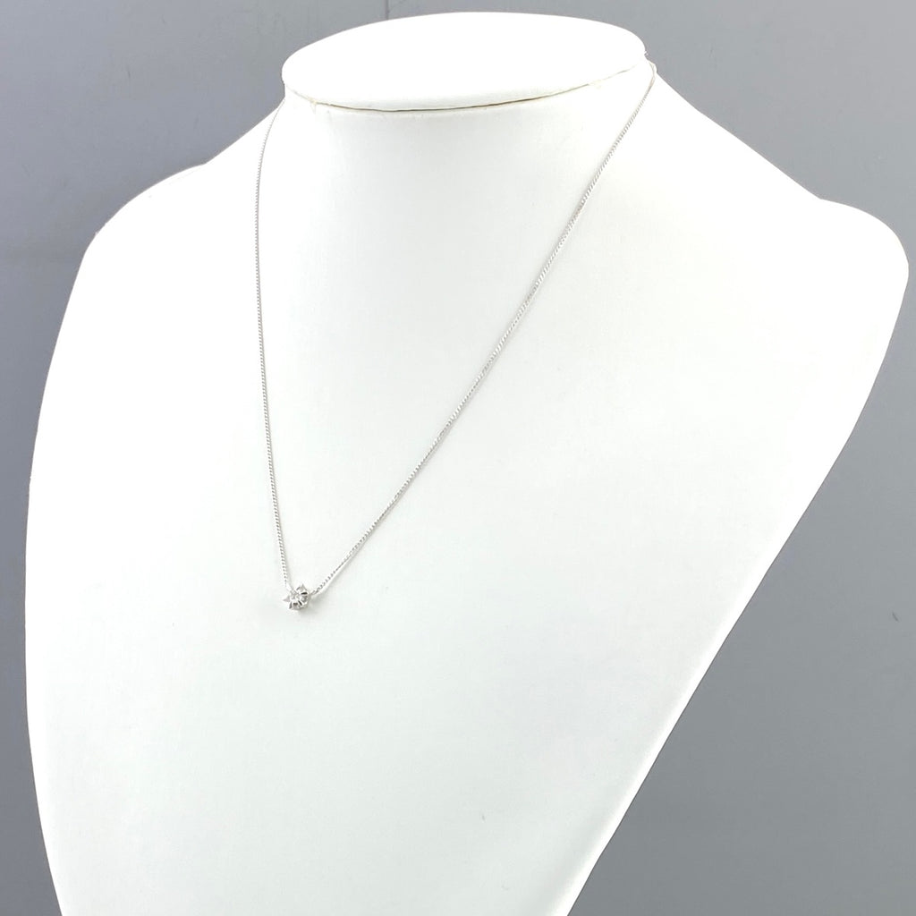 メレダイヤ デザインネックレス プラチナ ペンダント ネックレス Pt900 Pt850 ダイヤモンド レディース 【中古】nbjwl