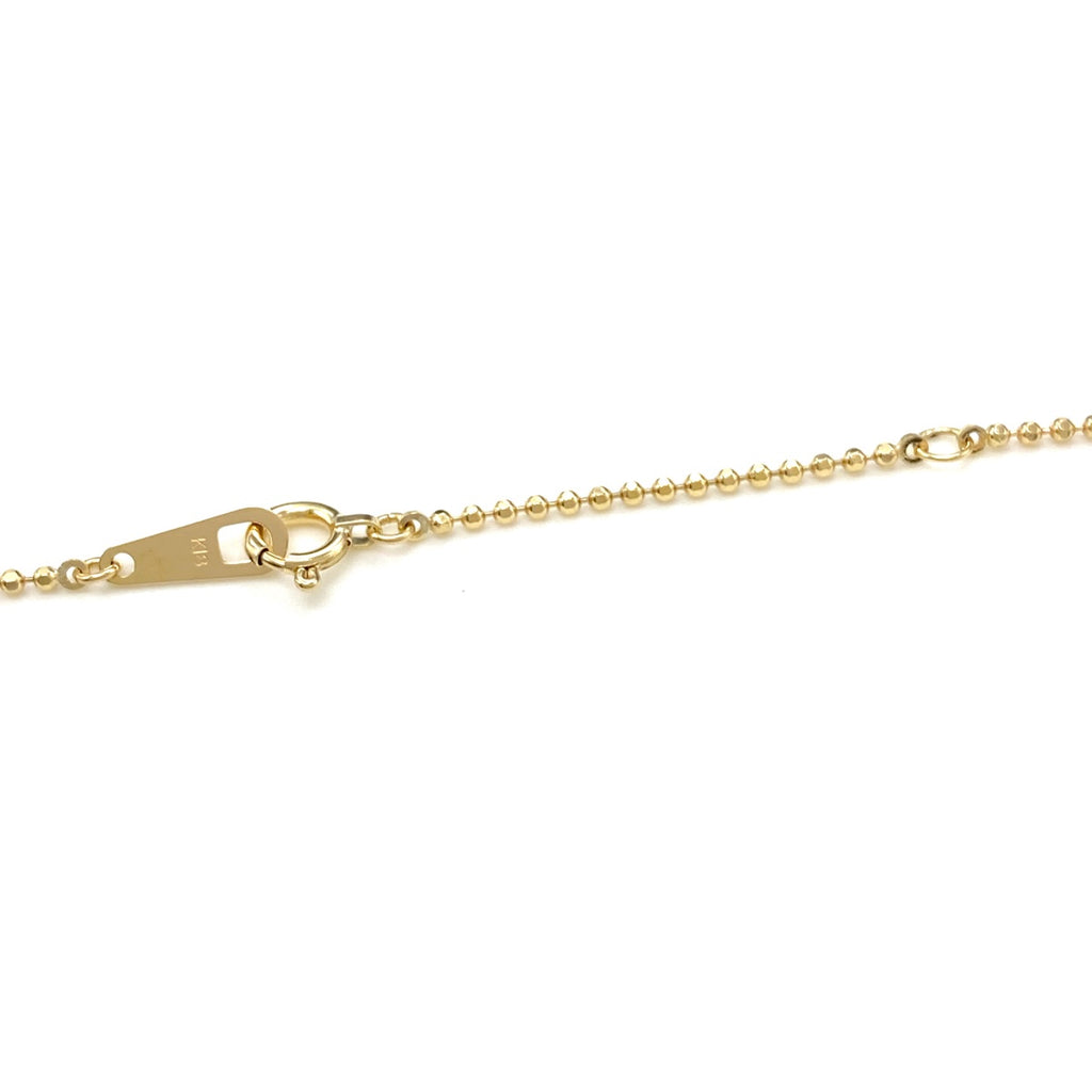 メレダイヤ デザインネックレス YG イエローゴールド ペンダント ネックレス K18 Pt900 ダイヤモンド レディース 【中古】nbjwl