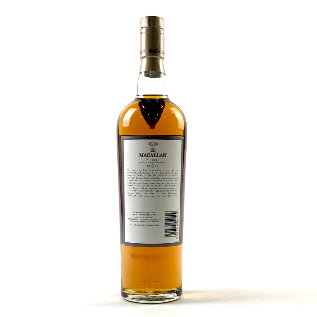 マッカラン MACALLAN ファインオーク 18年 700ml スコッチウイスキー シングルモルト 【古酒】