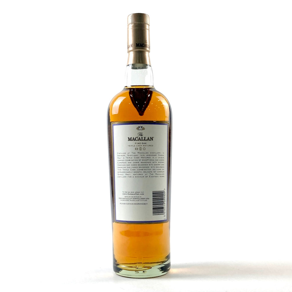 マッカラン MACALLAN ファインオーク 18年 700ml スコッチウイスキー シングルモルト 【古酒】