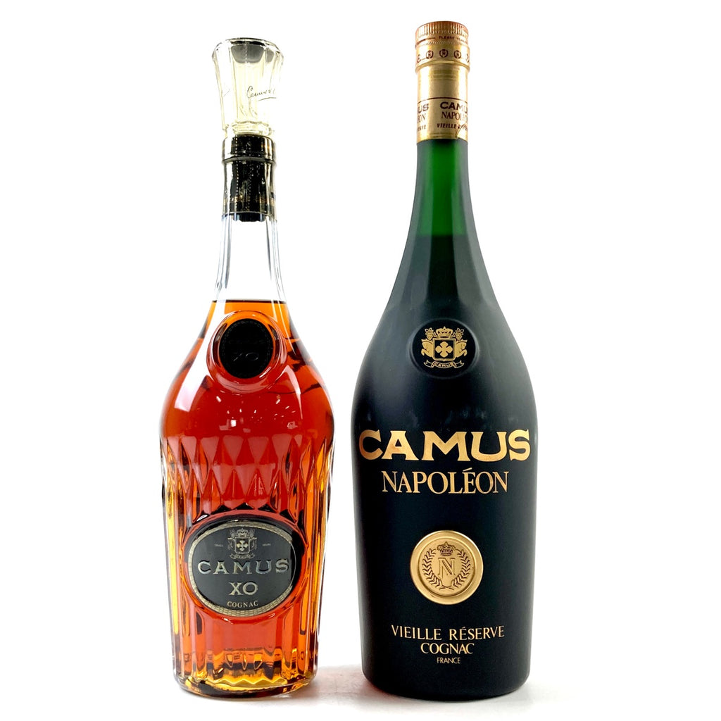 2本 カミュ CAMUS XO ロングネック ナポレオン ヴィエイユリザーブ コニャック ブランデー セット 【古酒】