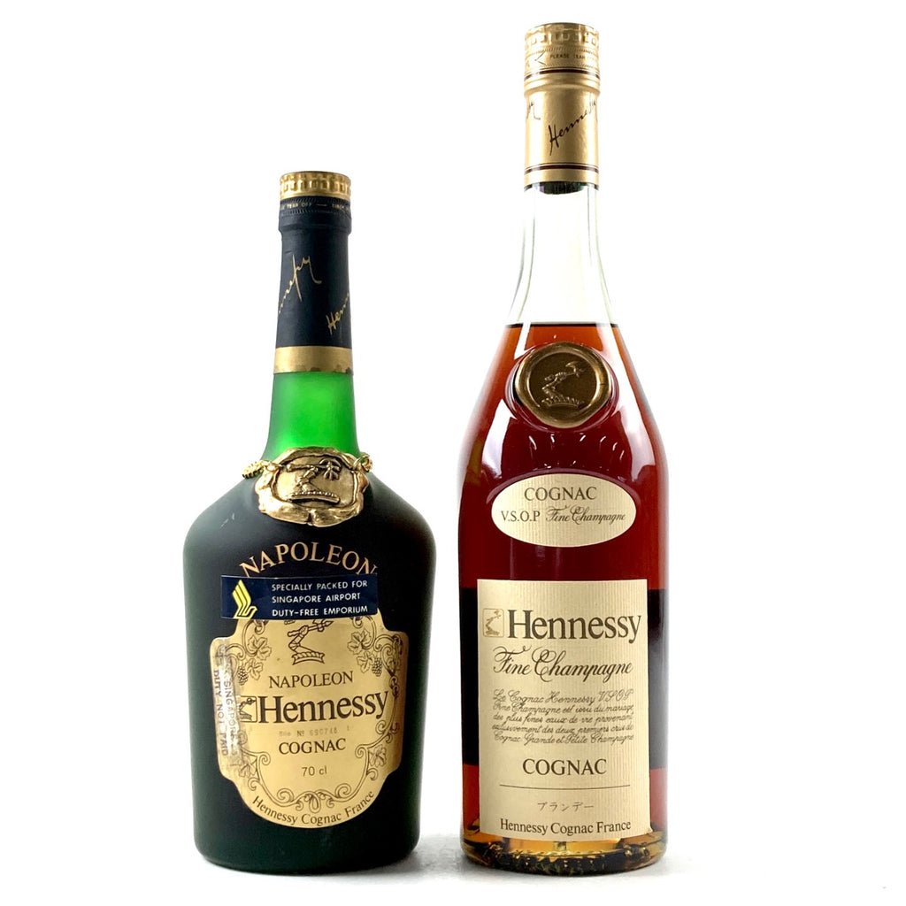 バイセル公式】2本 ヘネシー Hennessy ナポレオン VSOP スリムボトル グリーンボトル コニャック 700ml ブランデー セット 【古酒】  - バイセルブランシェ