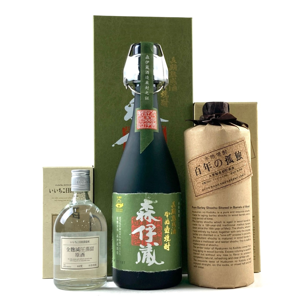 【東京都内限定お届け】 3本 三和酒造 森伊蔵 黒木本店 麦焼酎 720ml いも焼酎 【古酒】