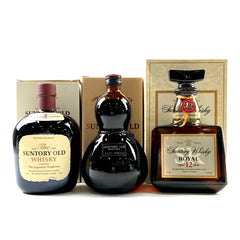 【東京都内限定お届け】 3本 サントリー SUNTORY オールド トラディション 瓢箪 ローヤル 12年 SR 700ml ウイスキー セット 【古酒】