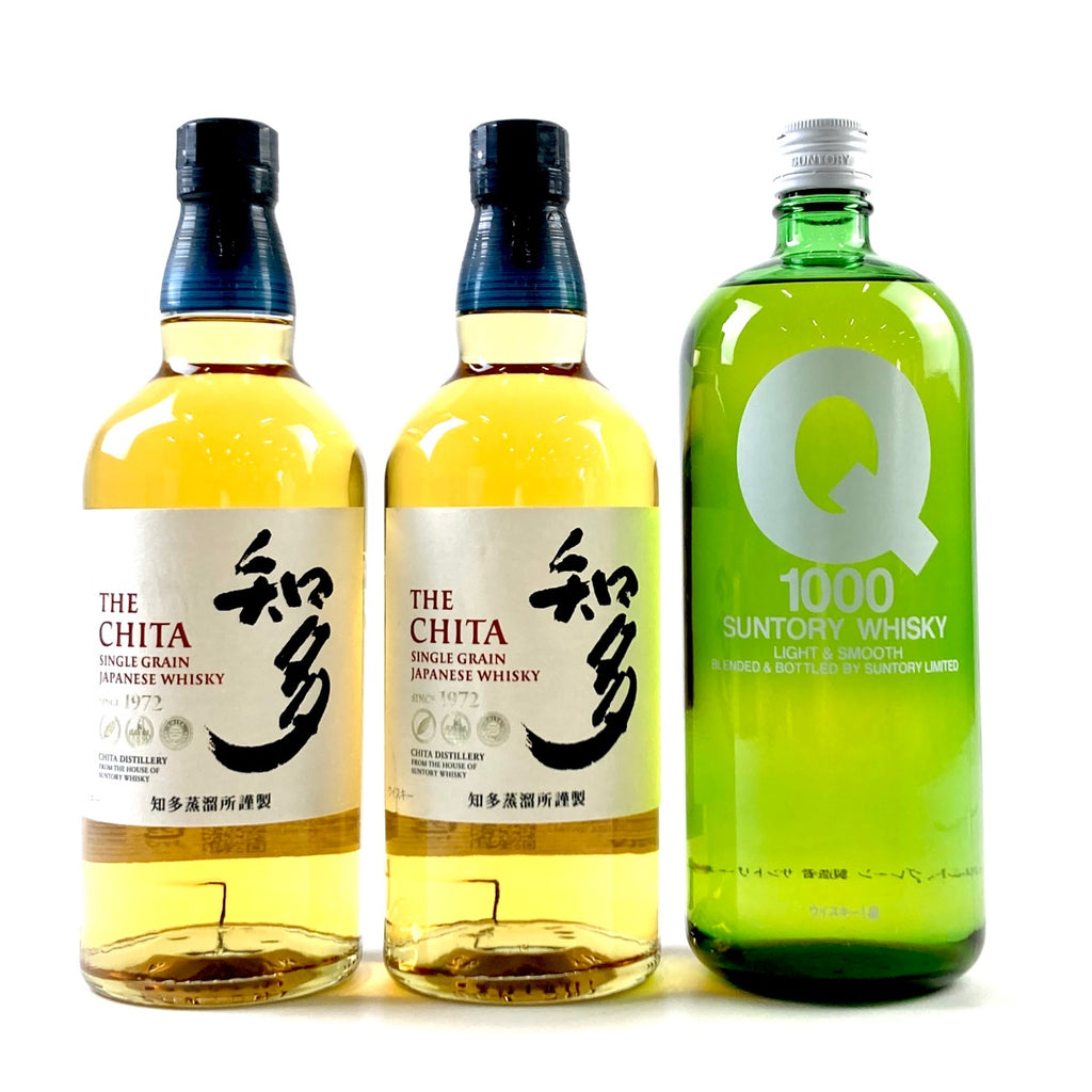 バイセル公式】【東京都内限定お届け】 3本 サントリー SUNTORY 知多 シングルグレーン ジャパニーズ Q 1000 1級 700ml  ウイスキー セット 【古酒】 - バイセルブランシェ