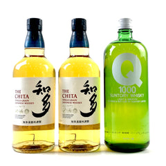 【東京都内限定お届け】 3本 サントリー SUNTORY 知多 シングルグレーン ジャパニーズ Q 1000 1級 700ml ウイスキー セット 【古酒】