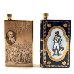 2本 カミュ CAMUS ナポレオン ブック フランス革命 陶器 ブック型陶器 青 コニャック ブランデー セット 【古酒】
